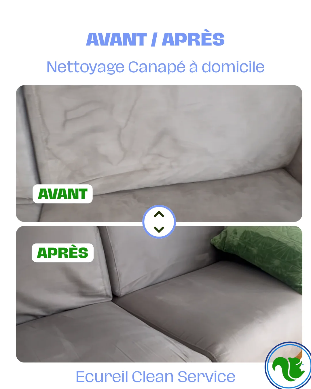 Nettoyage de canapé et textile à Paris : taches, poils de chat, odeurs et salissures — photo 1